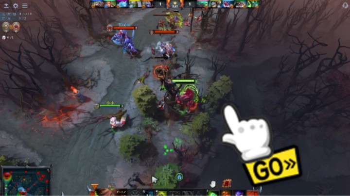 美滋滋DOTA2四号位屠夫帕吉躺赢时刻，上来杀了两次小鱼人斯拉克就破防了哈哈哈