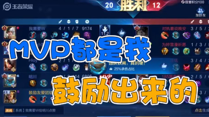 MVP都是我鼓励的功劳