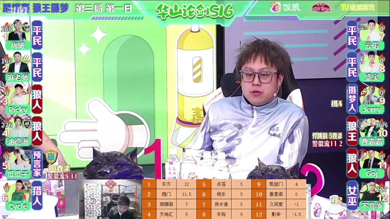 【2023-03-28 22点场】甩手派丨柯南：28号踢馆赛第二阶段#狼人杀官方#