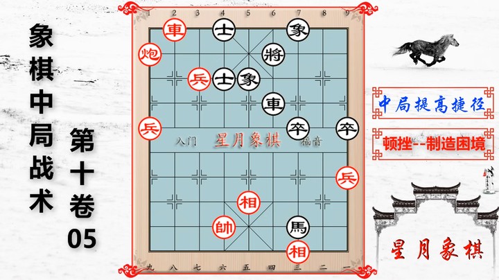 1005、中局战术第十卷---顿挫之制造困境