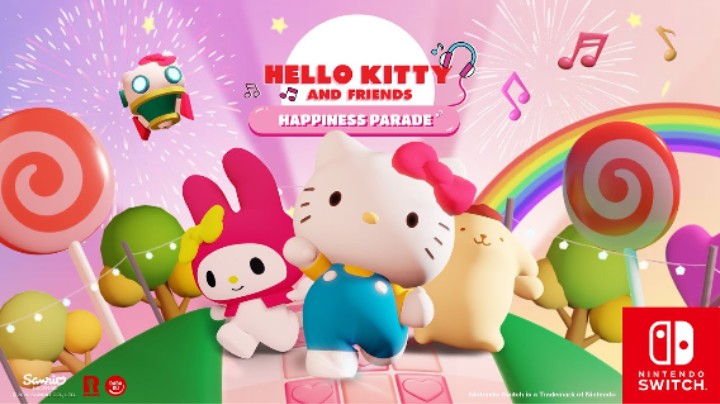 节奏游戏《凯蒂猫和朋友们幸福游行》三丽鸥宣传片