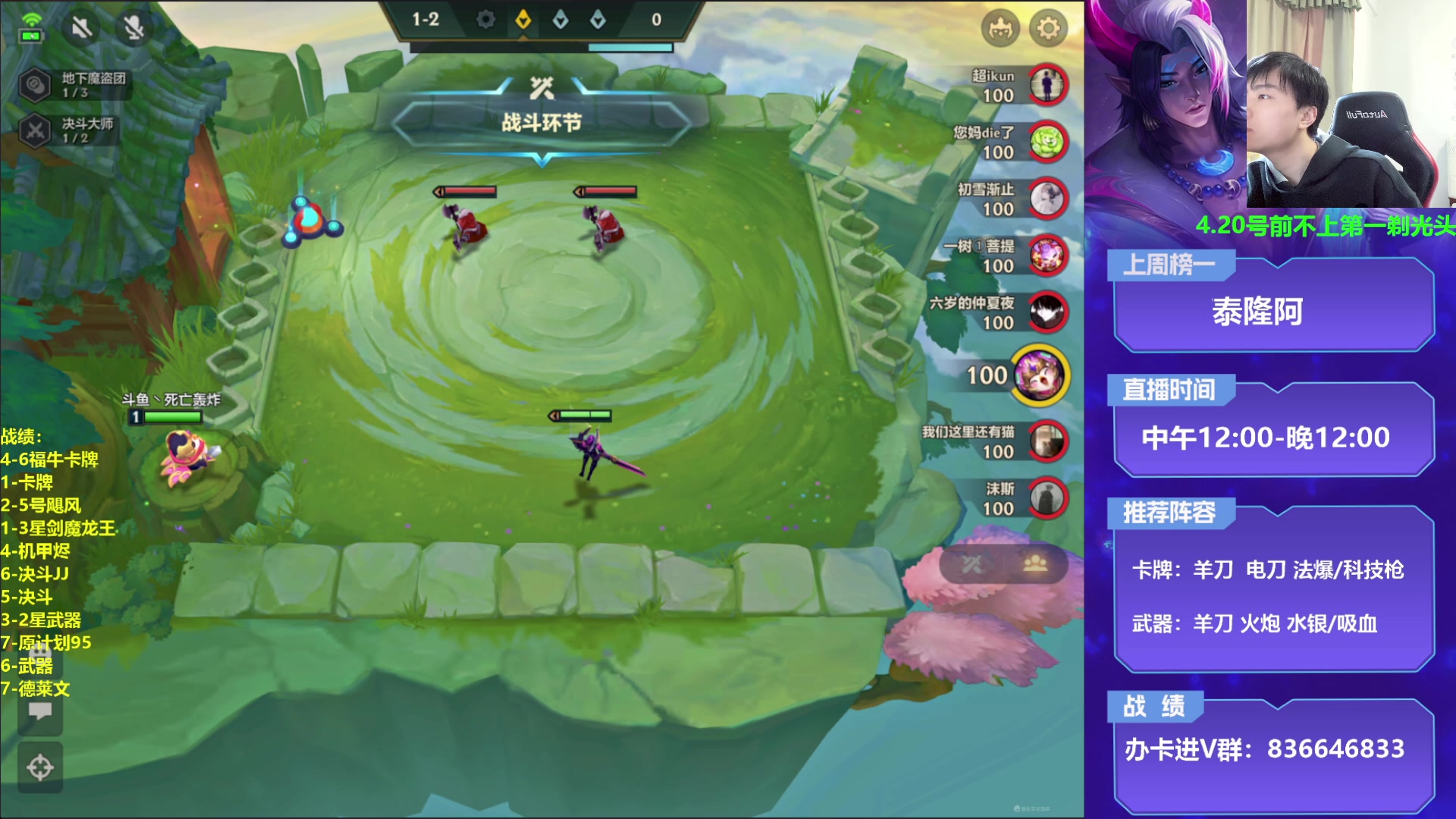 【2023-03-31 16点场】死亡轰炸DD：不上第一剃光头