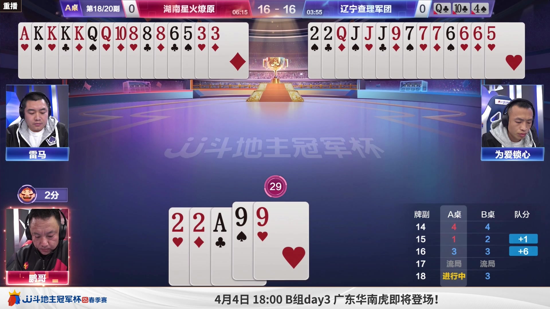 【2023-04-01 01点场】JJ斗地主官方：周日18点，B组赛准时开启