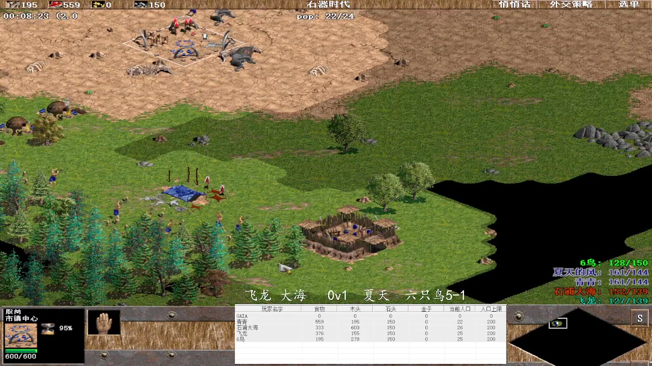 飞龙 大海   1v3  夏天  六只鸟5-1