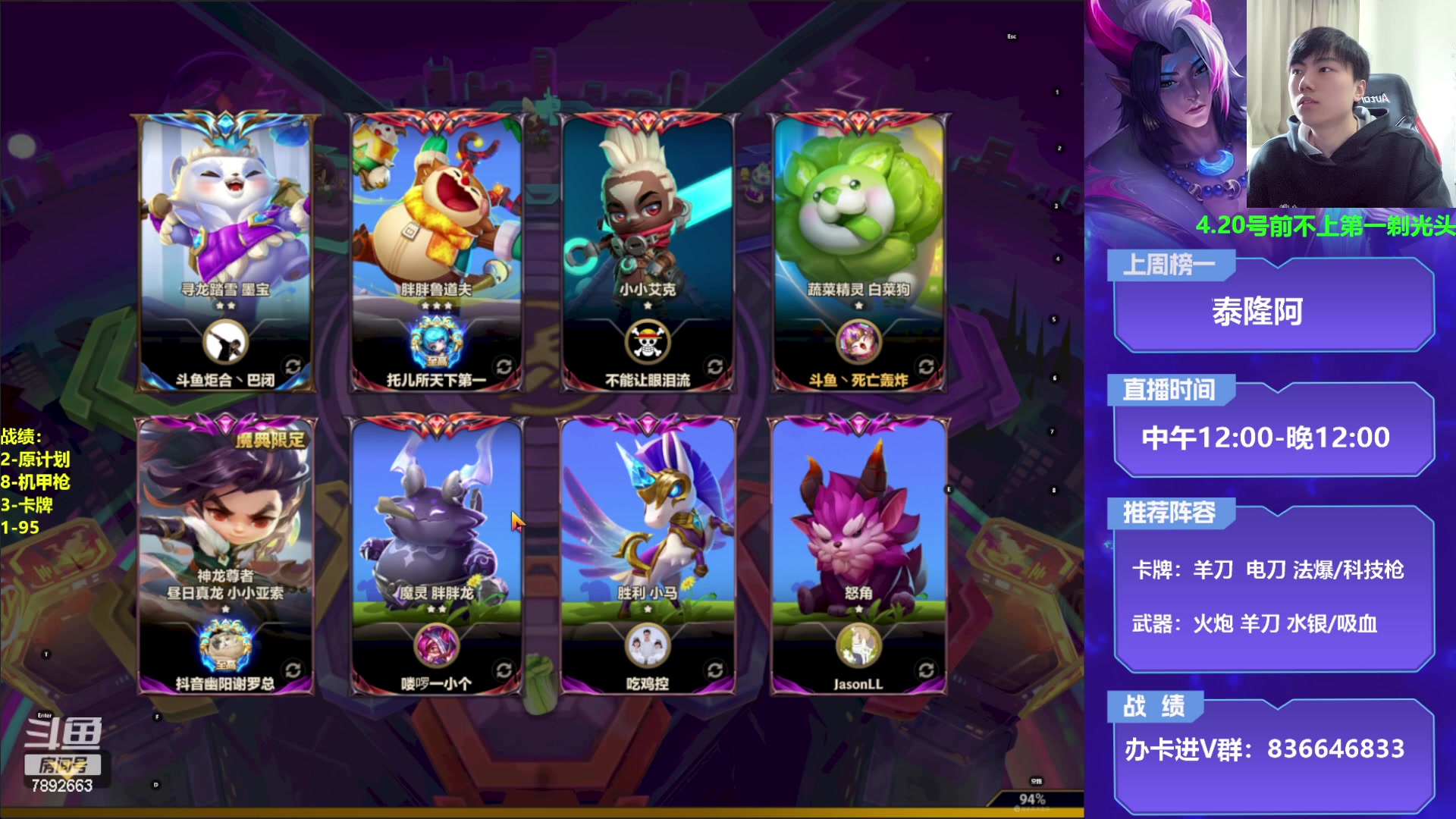 【2023-04-02 13点场】死亡轰炸DD：不上第一剃光头