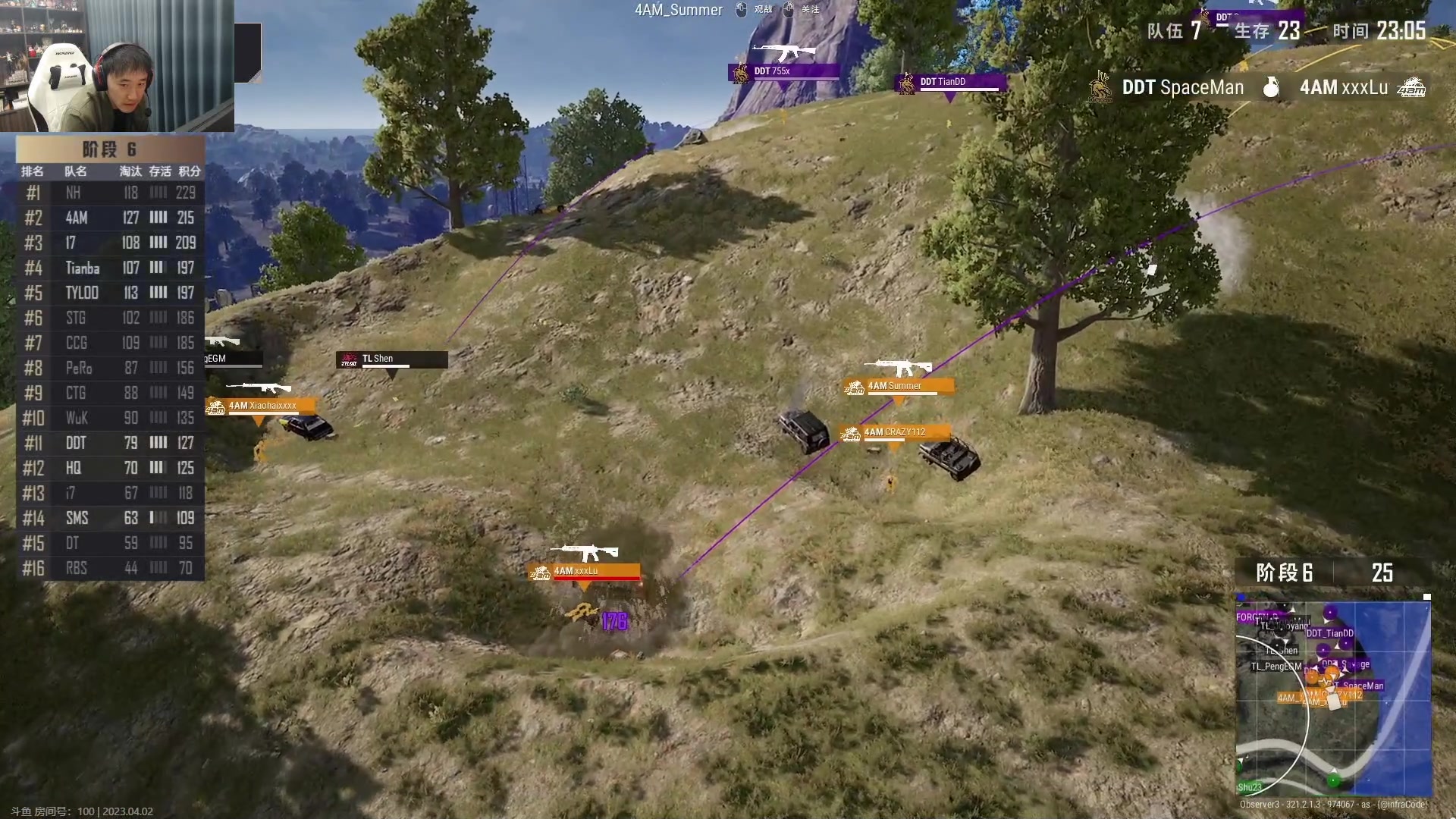 【2023-04-02 17点场】4AM小海xx丶：今天没啥说的，就是一个冲！