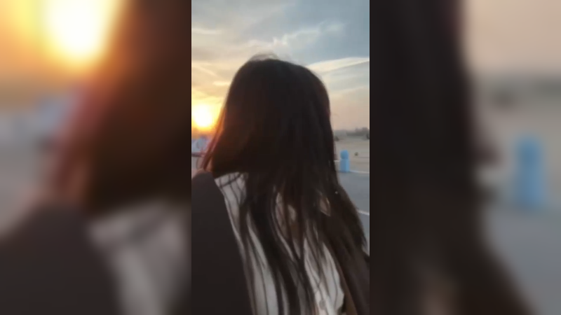 去海边追落日余晖