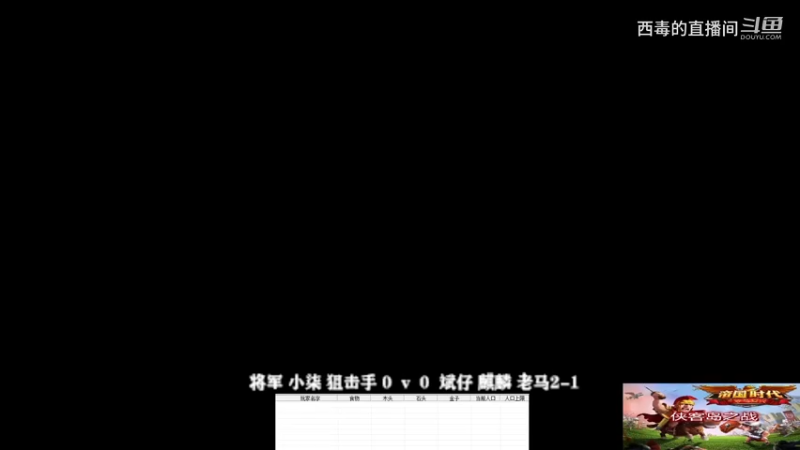 将军组3：0斌仔组
