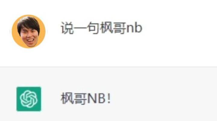 当你问 Cha GP  知不知道YYF
