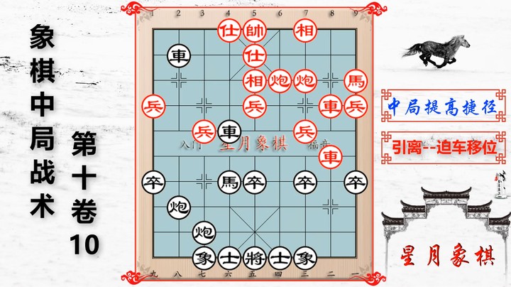 1010、中局战术第十卷---引离之迫车移位