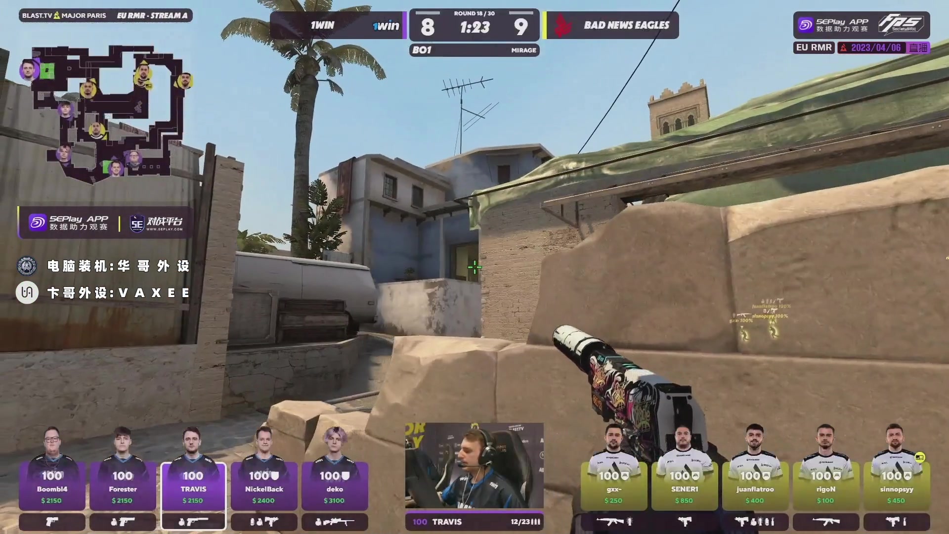 【2023-04-06 20点场】CSGO百岁三：亚洲RMR RA TYLOO登场