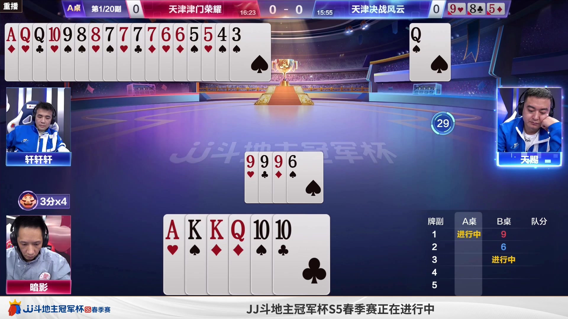 【2023-04-08 02点场】JJ斗地主官方：周六18点，B组败区晋级战！