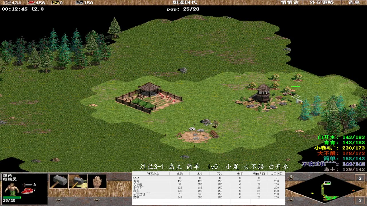 过往3-1 岛主 简单  1v3  小发 大不船 白开水