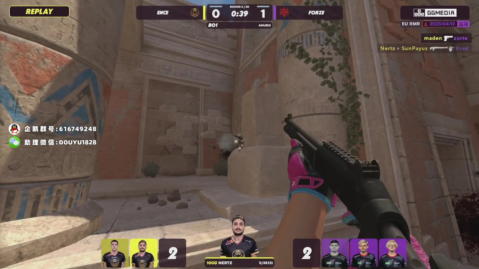 【2023-04-12 01点场】CSGO百岁三：全程直播欧洲区RMR B组
