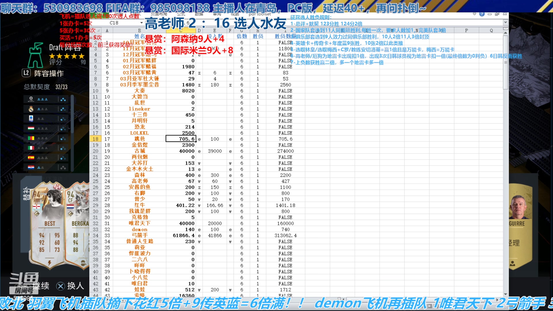 【2023-04-13 16点场】高老师爱足球：FIFA23征召选人，123获胜就很刺激