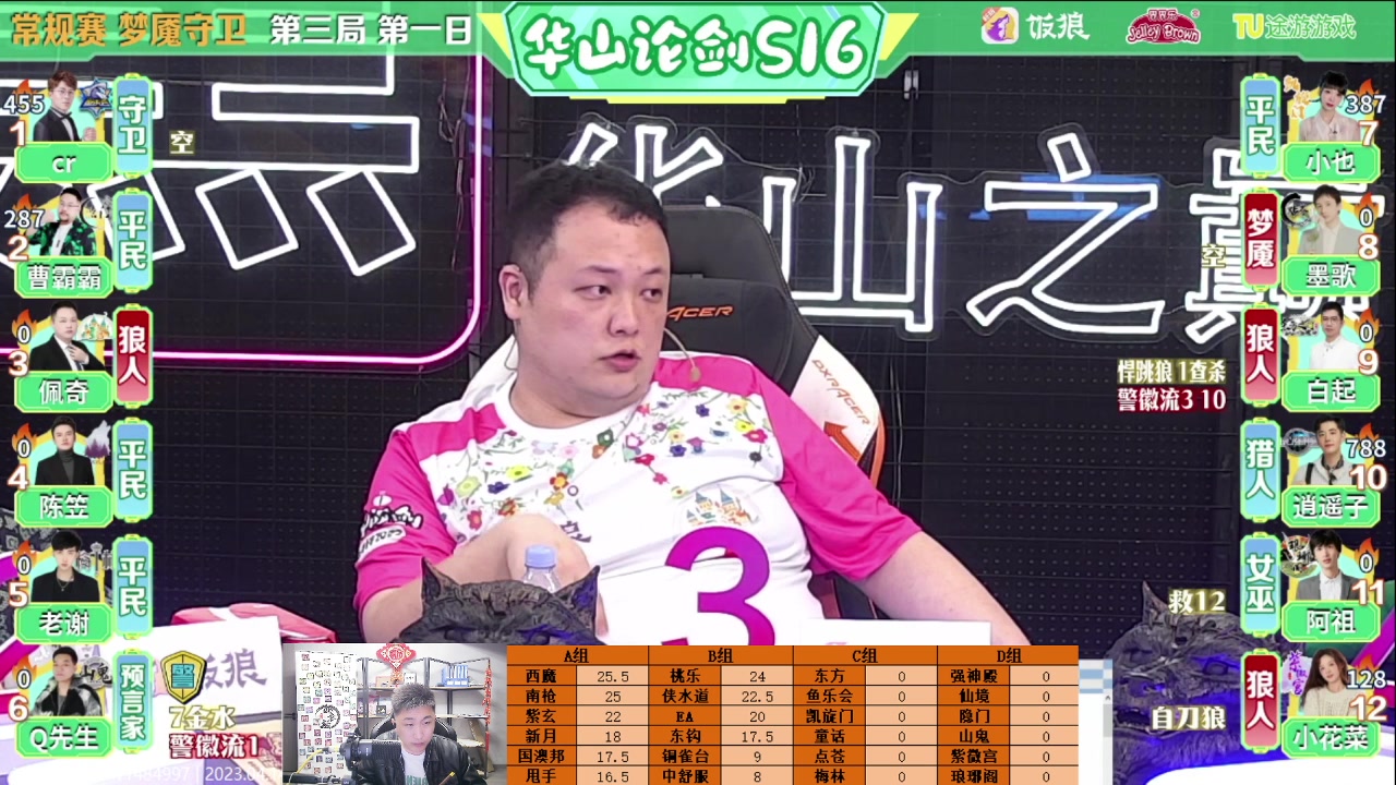 【2023-04-14 21点场】甩手派丨柯南：S1门派联赛18点#狼人杀官方#