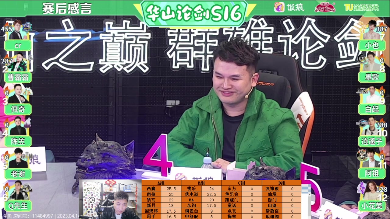 【2023-04-15 00点场】甩手派丨柯南：S1门派联赛18点#狼人杀官方#