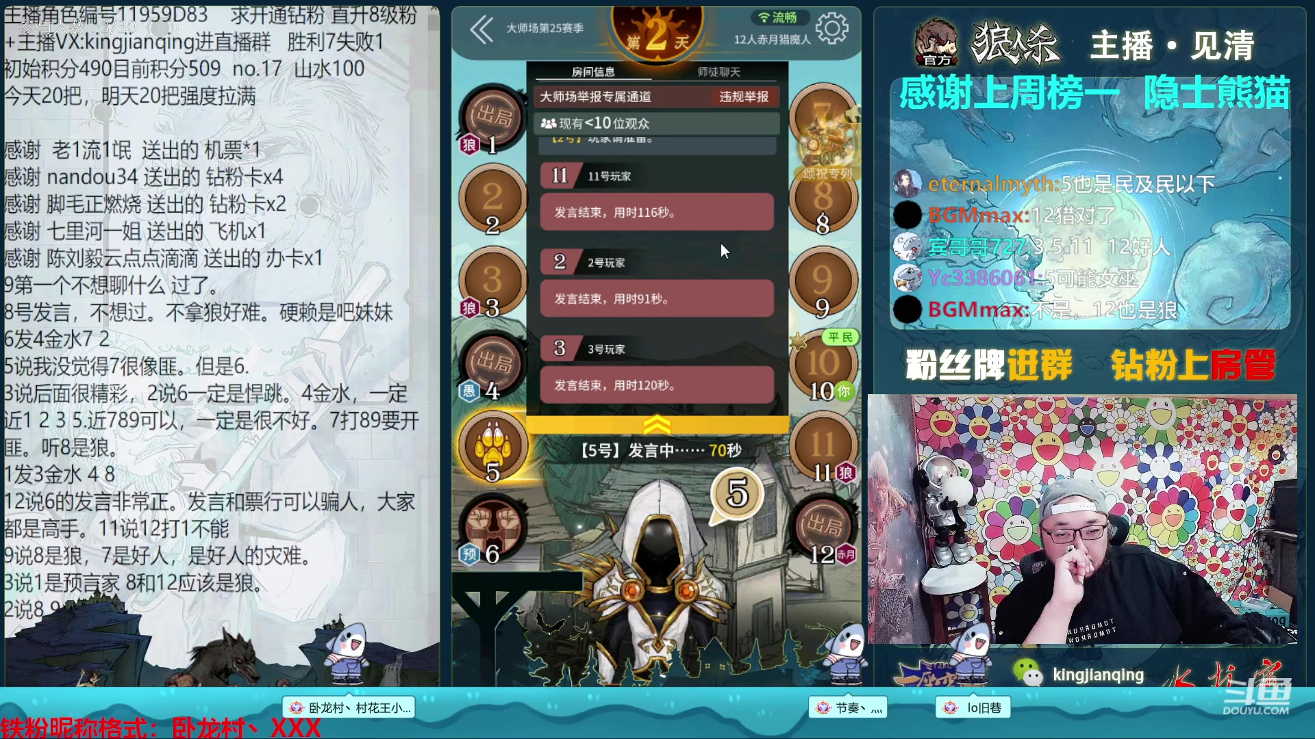 【2023-04-15 16点场】见清king：加油，今天狂杀20盘！冲！