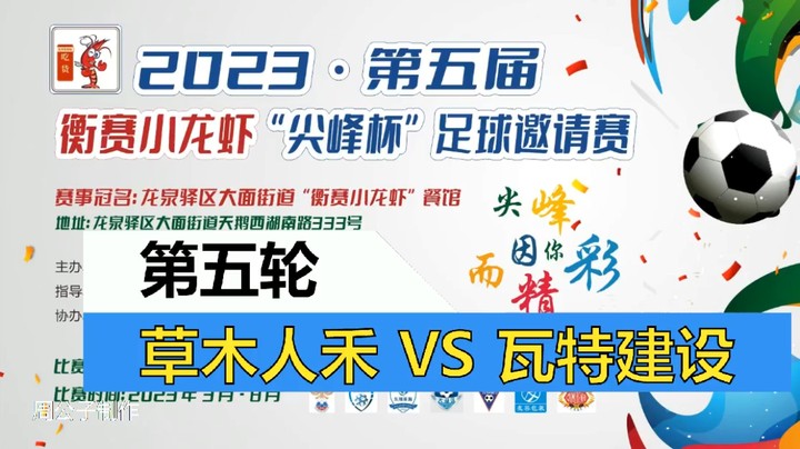 【集锦】2023·第五届·衡赛小龙虾“尖峰杯”足球邀请赛 第五轮 草木人禾 VS 瓦特建设-绿色优雅