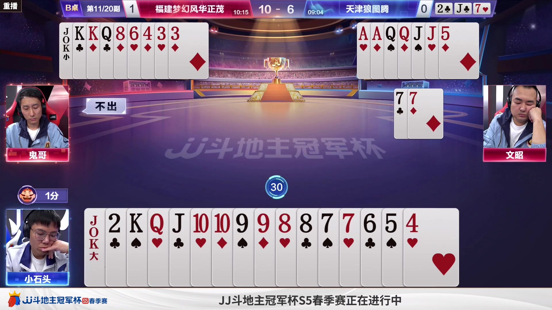 【2023-04-17 08点场】JJ斗地主官方：周一18点，C组败区晋级战！