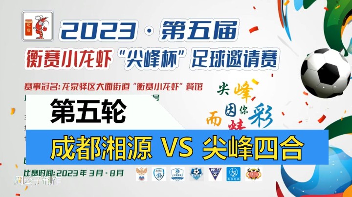 【集锦】2023·第五届·衡赛小龙虾“尖峰杯”足球邀请赛 第五轮 成都湘源 VS 尖峰四合