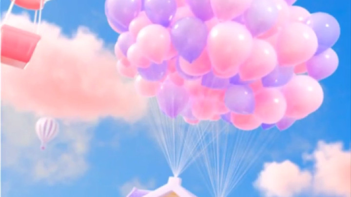 熊哥 解锁直播间新礼物特效—气球飞屋