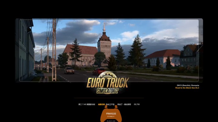 《欧洲卡车模拟2》从阿伯丁运送热化工产品到格拉斯哥