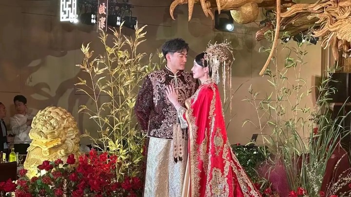 这婚礼主打一个帅！郎才女貌，般配般配！