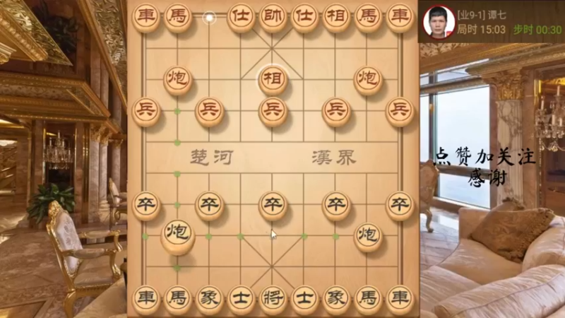 左中炮怼飞象，妙手得炮速胜