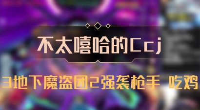 【不太嘻哈的Ccj】3地下魔盗团2强袭枪手 吃鸡