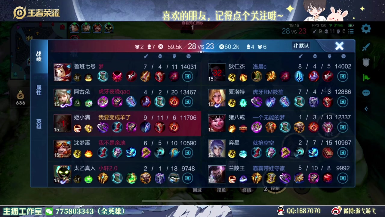 【2023-04-25 02点场】游弋：王者局姬小满 2级单杀一切