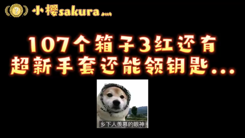 【小樱开箱】他的梦想就是渐变大理石手套，没想到出低磨还有赠品