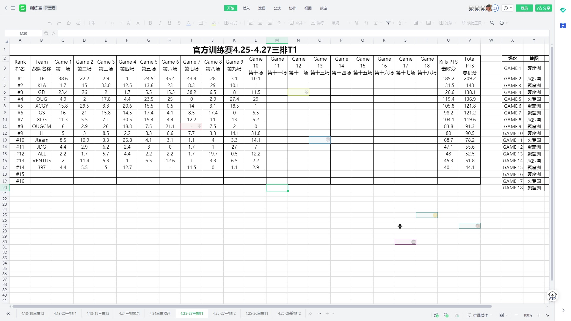 【2023-04-26 15点场】解说嘟师傅：【官方训练赛T1】