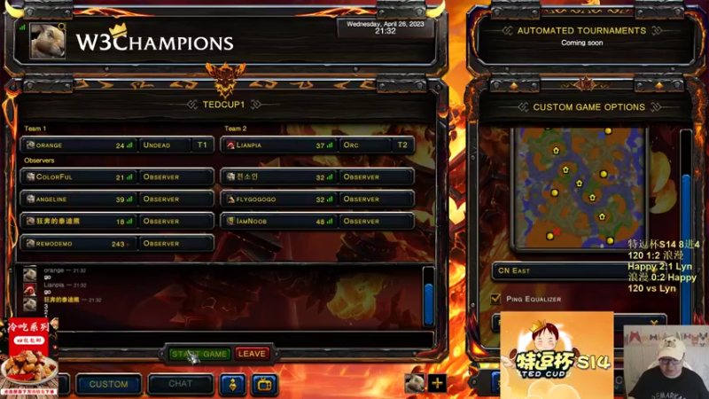 【TED出品】特逗杯S14 8进4败者 120 vs Lyn 传奇玩法爆装备了