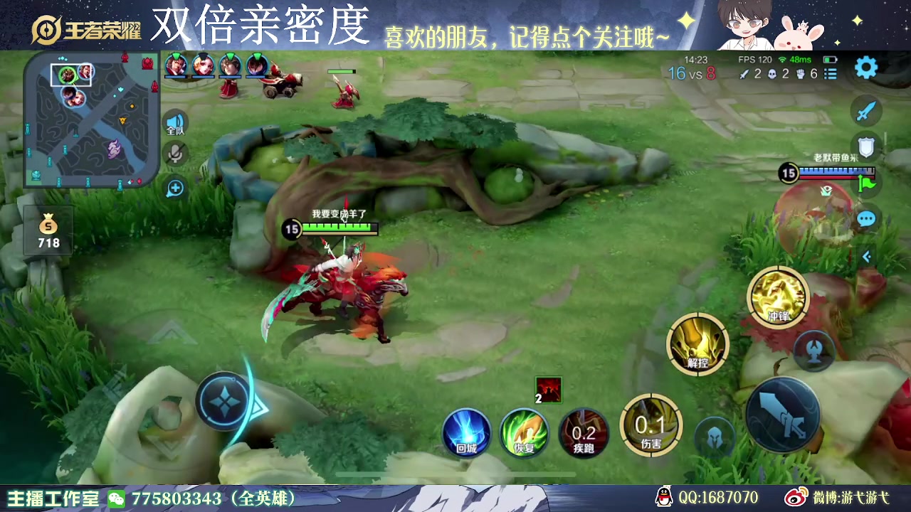 【2023-04-28 04点场】游弋：王者局姬小满 2级单杀一切