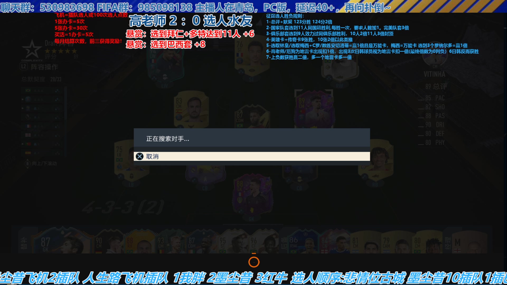 【2023-04-28 14点场】高老师爱足球：FIFA23征召选人，四月最终决战日！