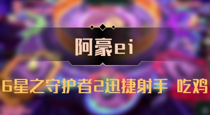 【阿豪ei】6星之守护者2迅捷射手 吃鸡