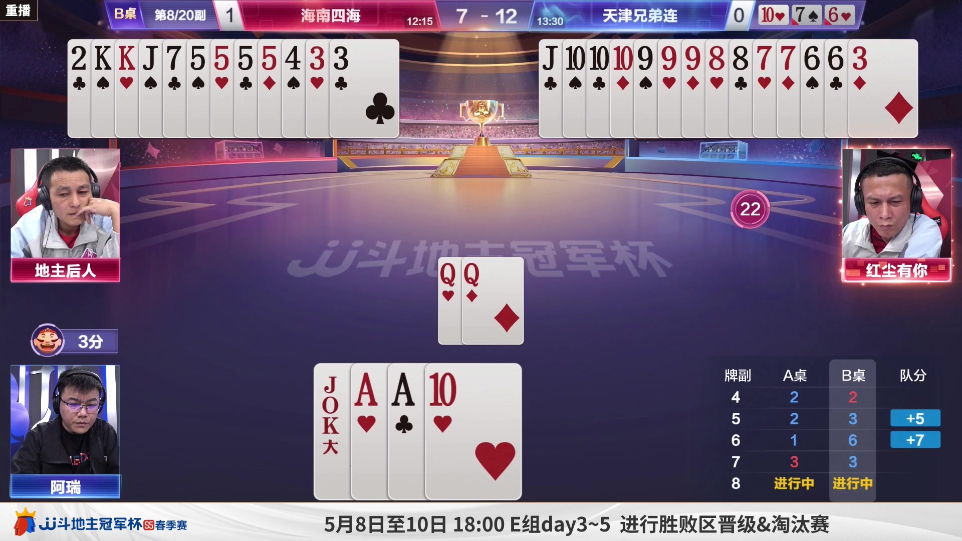 【2023-04-29 22点场】JJ斗地主官方：5月6日，S5春季赛8强赛开打
