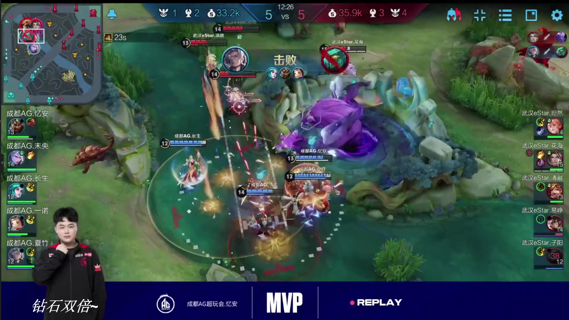 【2023-05-01 20点场】BLUE呀丶：7点解说AG vs ES ~