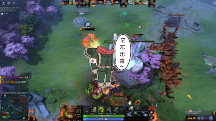 惨兮兮活久见dota2五号位屠夫帕吉对线遇见两次一模一样死法的虚空假面笑尿败北提名，直接胡逼钩了，游戏体验无限趋近于零