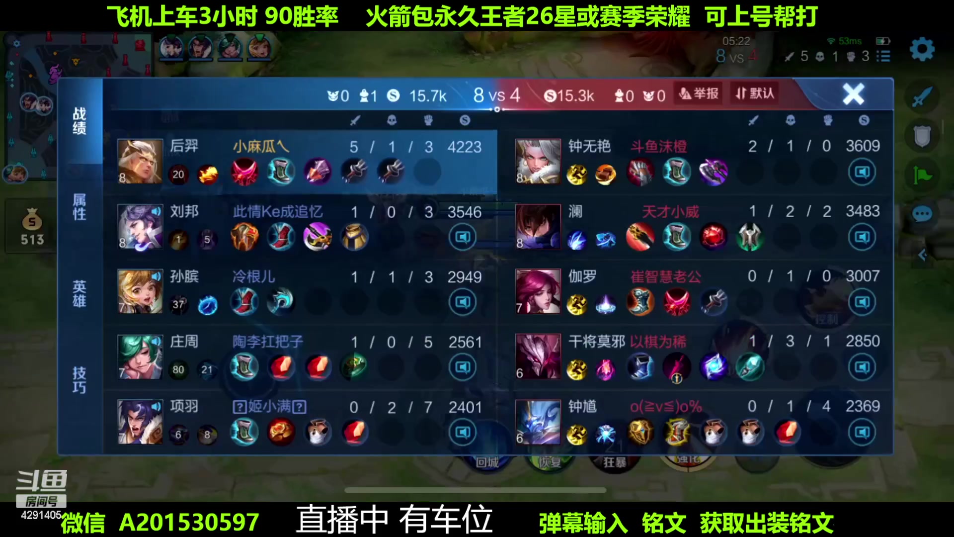 【2023-05-02 08点场】阳神丶国服后羿梦奇：国服后羿带粉8分钟一把