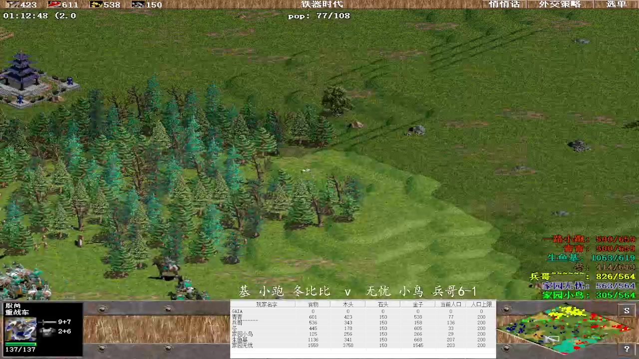 基 小跑 冬比比  3 v 2  无忧 小鸟 兵哥6-1