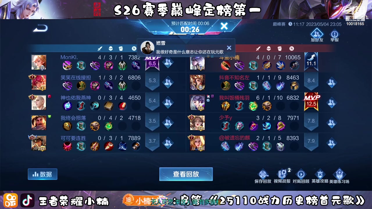 【2023-05-04 22点场】小楠ouo：冷静不上头（白银双倍）