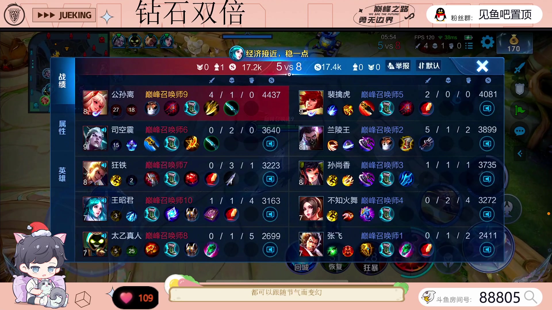 【2023-05-06 19点场】DYG萧玦：1800连胜到2100