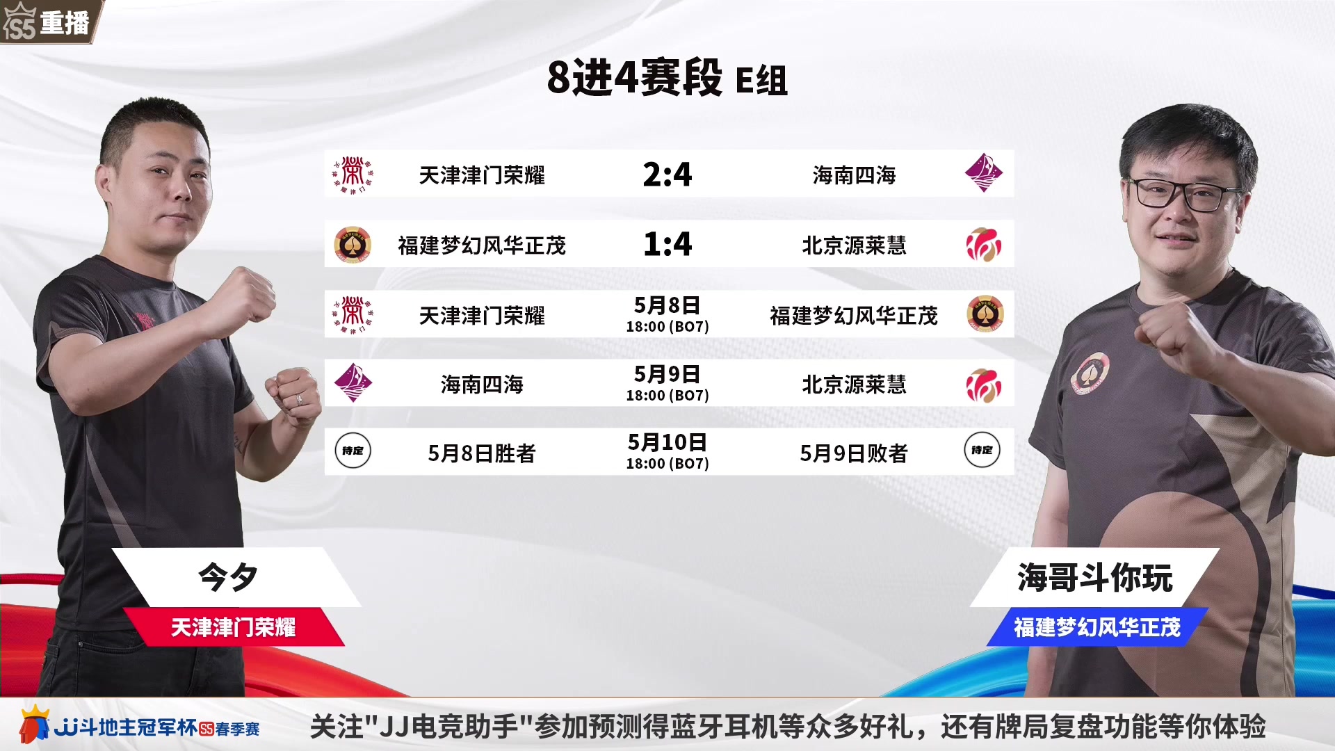 【2023-05-08 02点场】JJ斗地主官方：周一18点，津门荣耀败区生死战
