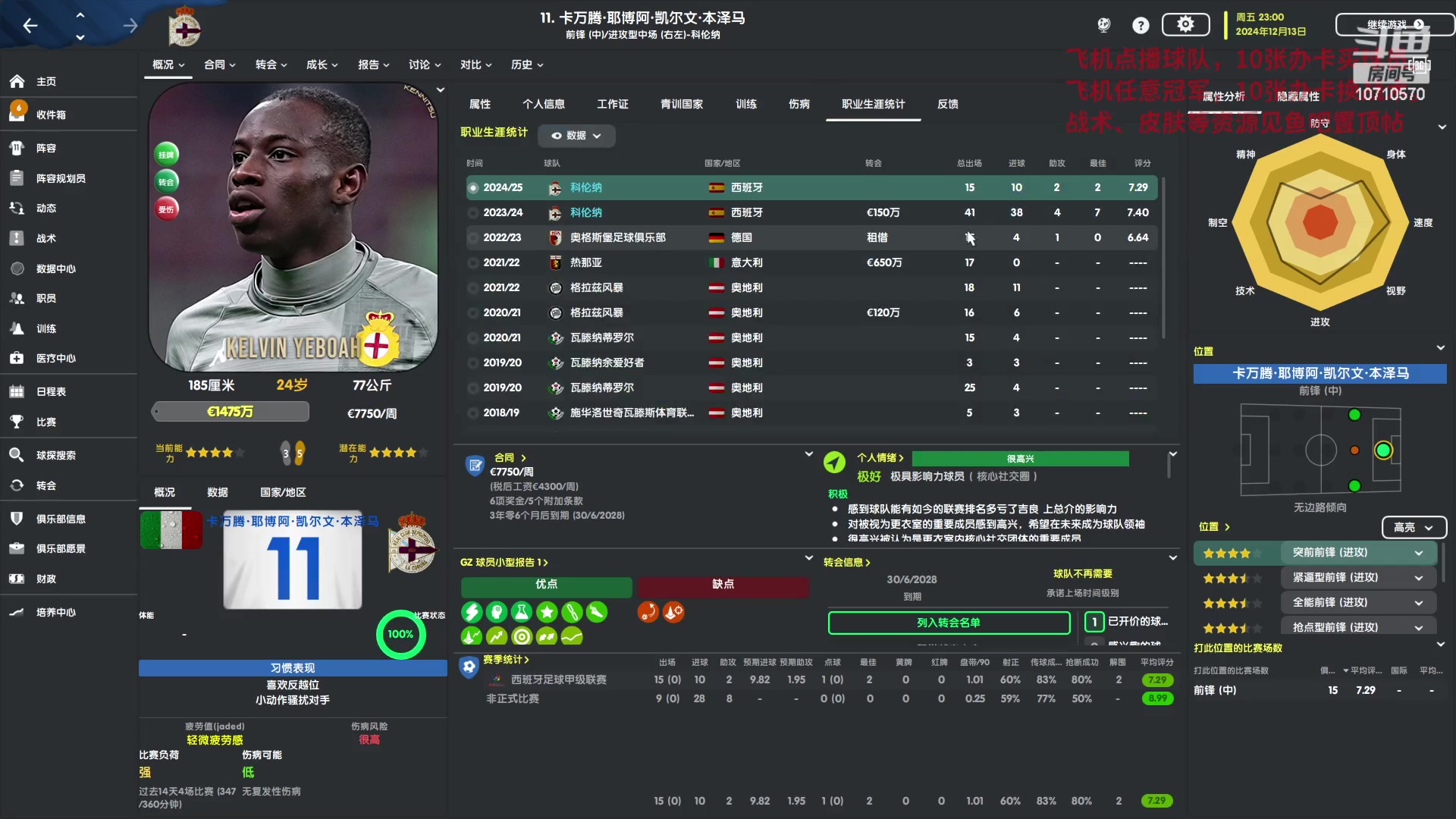 【2023-05-08 20点场】吉良上总介：足球经理：拉科鲁尼亚，超级拉科！