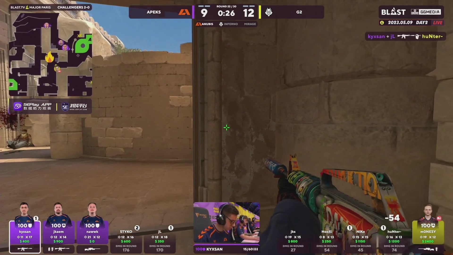 【2023-05-09 20点场】CSGO百岁三：钻粉双倍 FAZE vs ENCE