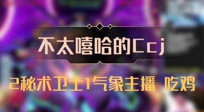 【不太嘻哈的Ccj】2秘术卫士1气象主播 吃鸡