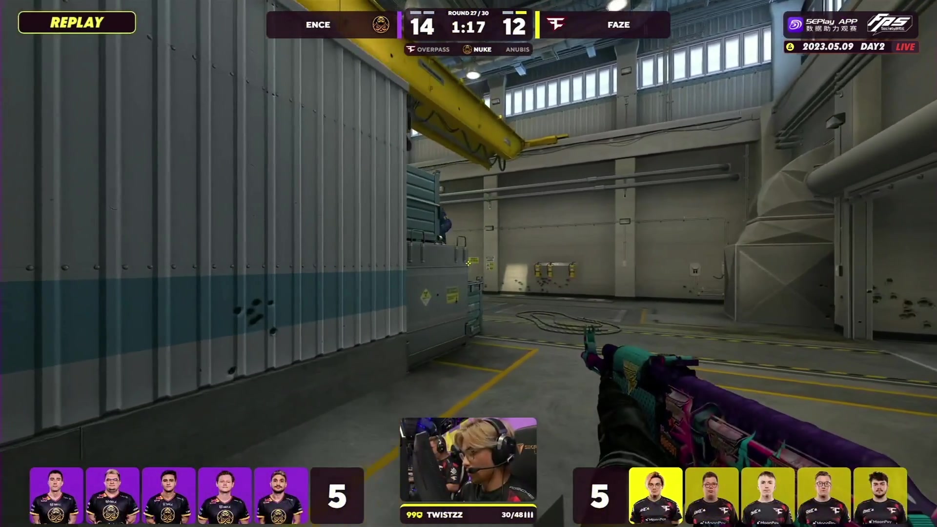 【2023-05-09 22点场】CSGO百岁三：钻粉双倍 FAZE vs ENCE