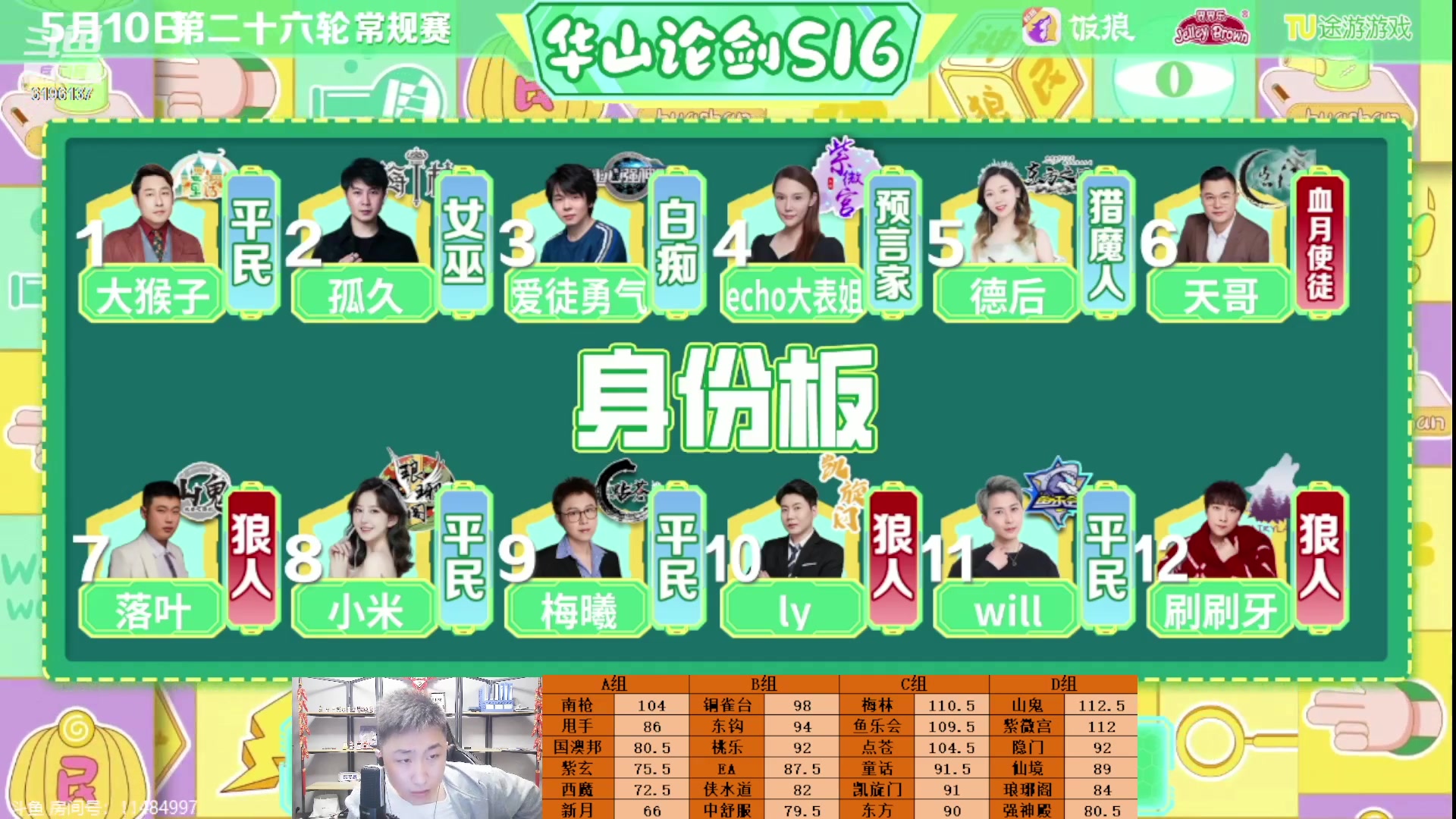 【2023-05-11 00点场】甩手派丨柯南：甩手派加油！#狼人杀官方#